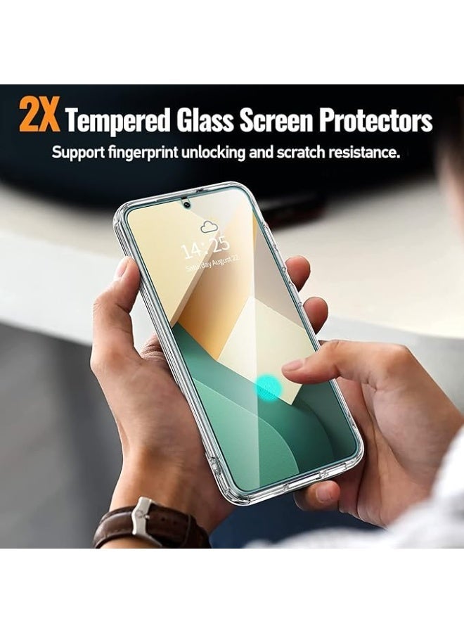 Clear Shockproof Case for Samsung Galaxy S23 | PC+TPU Hybrid | AR Optical Coating | Anti-Yellowing | Full Protection Transparent Cover | Wireless Charging Compatible - Image 5