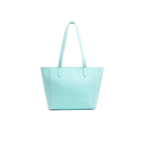 Caprese Indra Tote Medium Bag for Women | Stylish Shoulder Bag with Comfortable Straps, Multi-Compartment & Zip Closure | Ideal for Laptop & Essentials | Design for Work,Travel, Shopping (Powder Blue) - Image 4