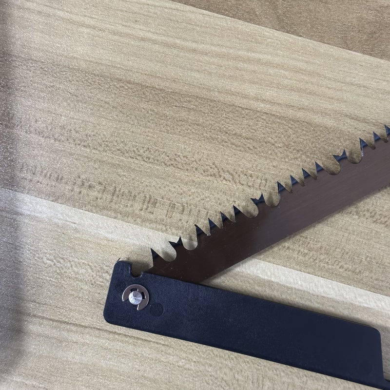 عبوة واحدة من منشار يدوي قابل للطي فائق الحدة، محمول خفيف الوزن للتخييم والبستنة والأعمال اليدوية، قطع سريع وسهل باللون الأسود - Image 4