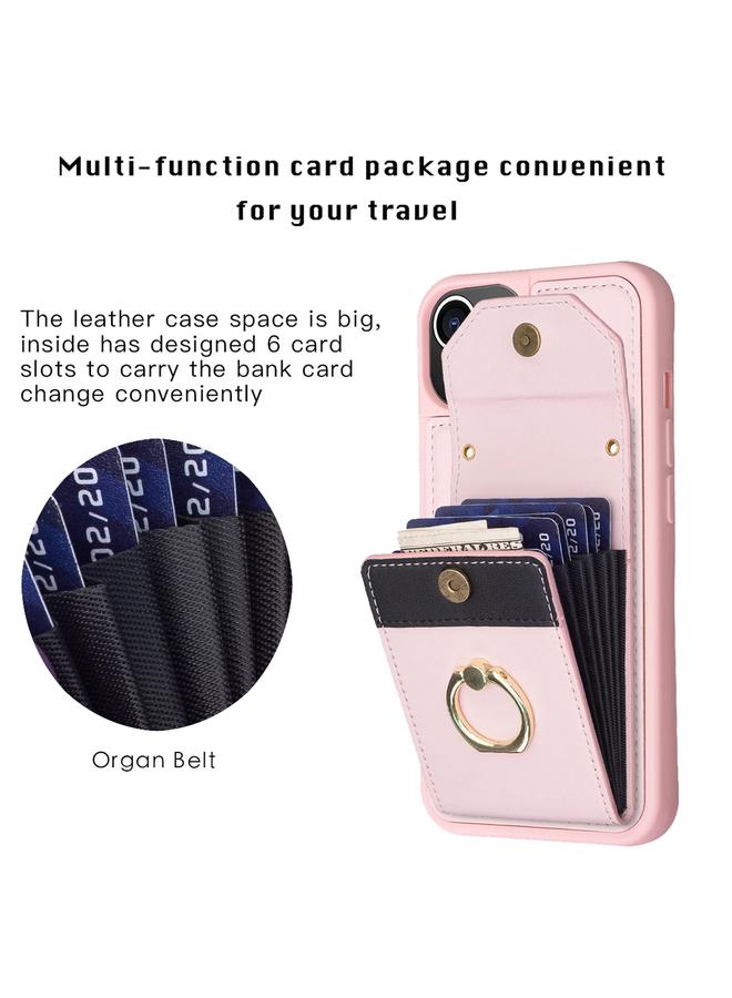 اس-توب جراب هاتف iPhone 14 Plus BF29 مع حامل بطاقات وحلقات - Image 4