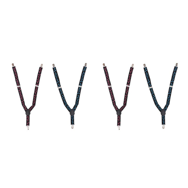 4 Pcs Kids Suspender Strap Fashion Trouser Strap Star Printed Suspender Strap - Image 1