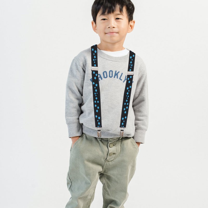 4 Pcs Kids Suspender Strap Fashion Trouser Strap Star Printed Suspender Strap - Image 4