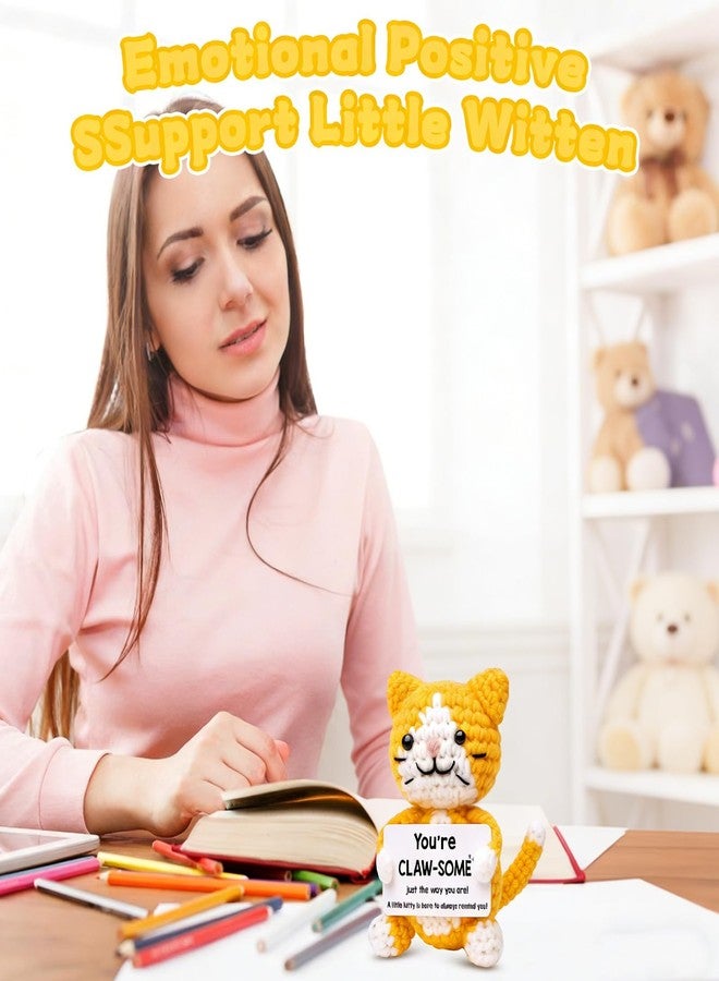 CZFSWT Crochet Cat, Emotional Support Kitties, Handmade Crochet Gifts for Cat Lovers Suitable for Emotional Support, Home Decoration - Image 5