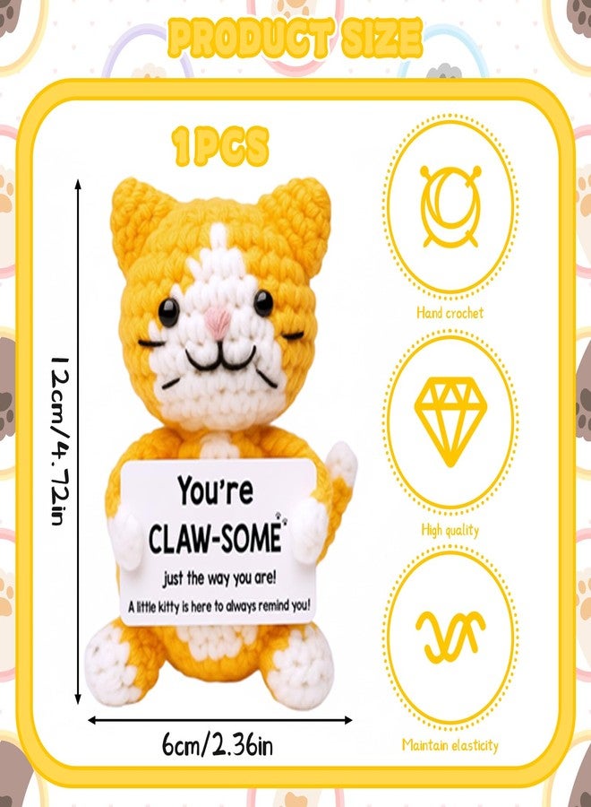 CZFSWT Crochet Cat, Emotional Support Kitties, Handmade Crochet Gifts for Cat Lovers Suitable for Emotional Support, Home Decoration - Image 2