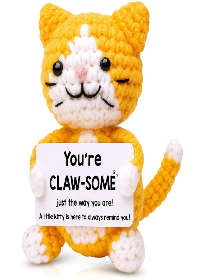 CZFSWT Crochet Cat, Emotional Support Kitties, Handmade Crochet Gifts for Cat Lovers Suitable for Emotional Support, Home Decoration - Image 1