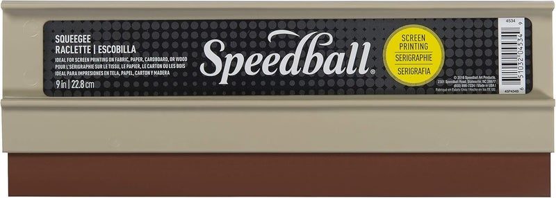 Speedball 9-Inch Craft Fabric Squeegee with Plastic Handle for Screen Printing - Image 1