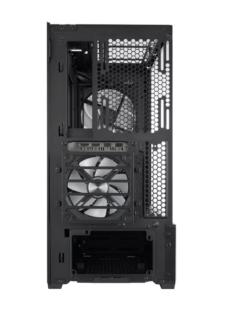 ليان لي صندوق كمبيوتر ايه تي اكس ميد تاور من لانكول 216 ار جي بي من الستيل الاسود والزجاج المقسى، مروحتين ARGB 160 ملم متضمنتين - لانكول 216RX اسود - Image 3