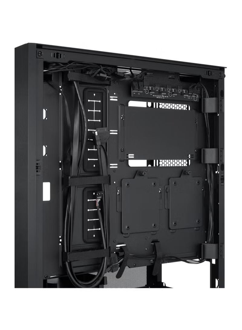 ليان لي صندوق كمبيوتر ايه تي اكس ميد تاور من لانكول 216 ار جي بي من الستيل الاسود والزجاج المقسى، مروحتين ARGB 160 ملم متضمنتين - لانكول 216RX اسود - Image 4