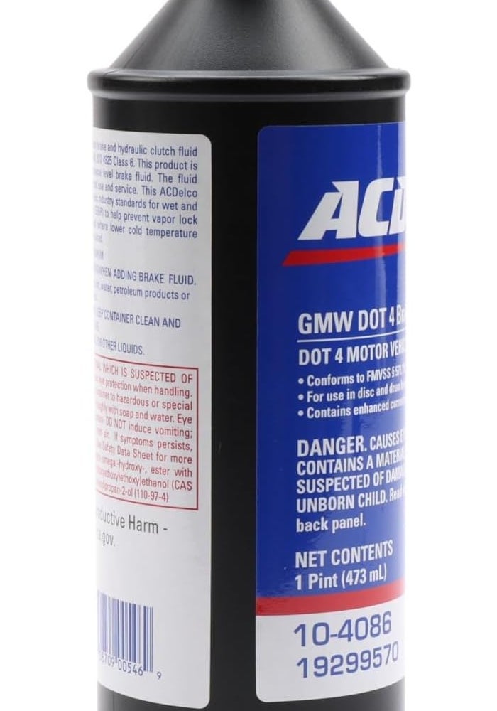 ACDelco DOT 4 Hydraulic Brake and Clutch Fluid - 16 oz - Image 4