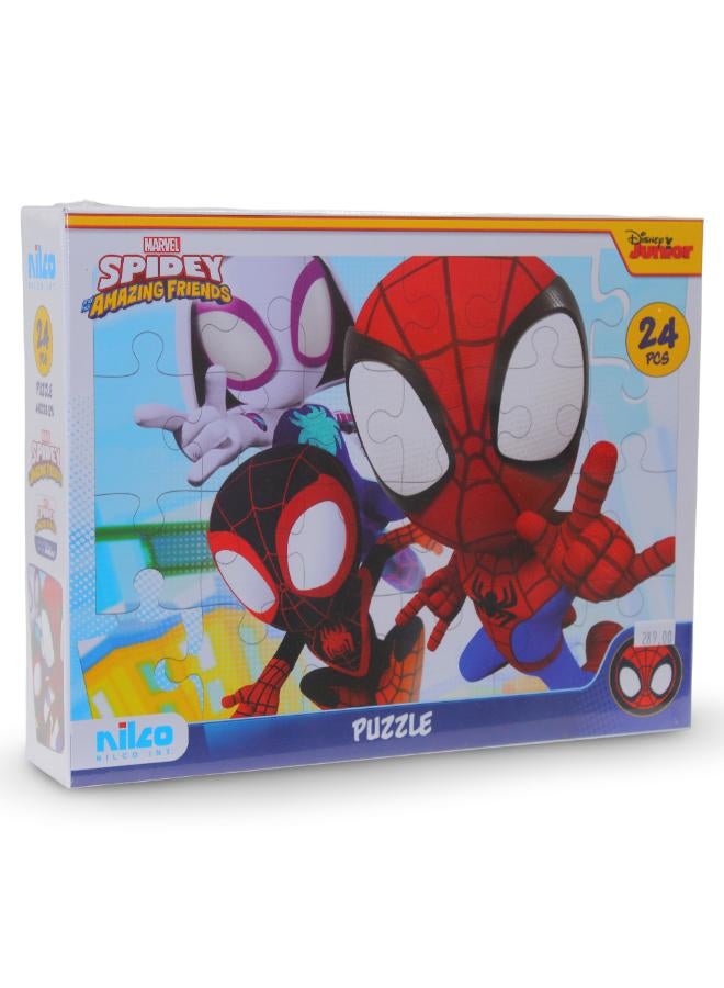 Nilco Marvel Spidey and His Amazing Friends Puzzle – 24 Pieces - Image 1