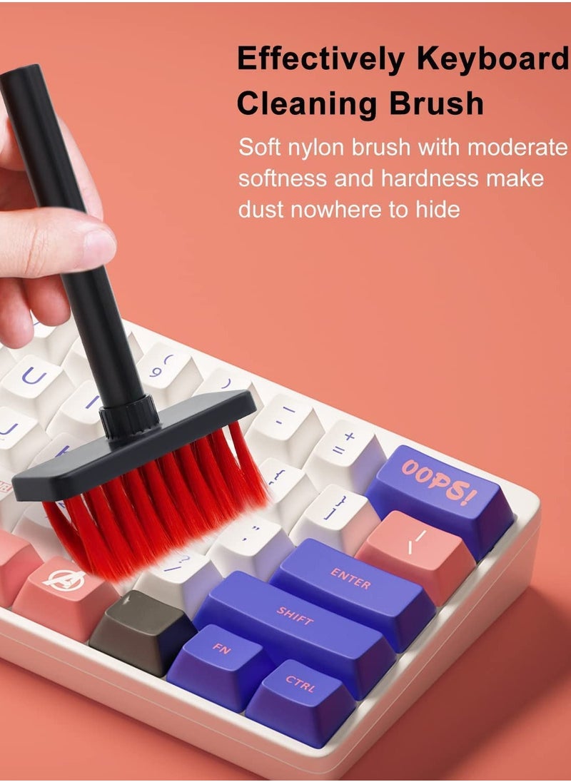 Generic - Multi function laptop cleaning kit/laptop cleaner Brush/keyboard cleaner/keyboard cleaning kit/gadget cleaning kit Gap Duster Key-Cap Puller for Laptop, Keyboard and Earphones (Black) - Image 1