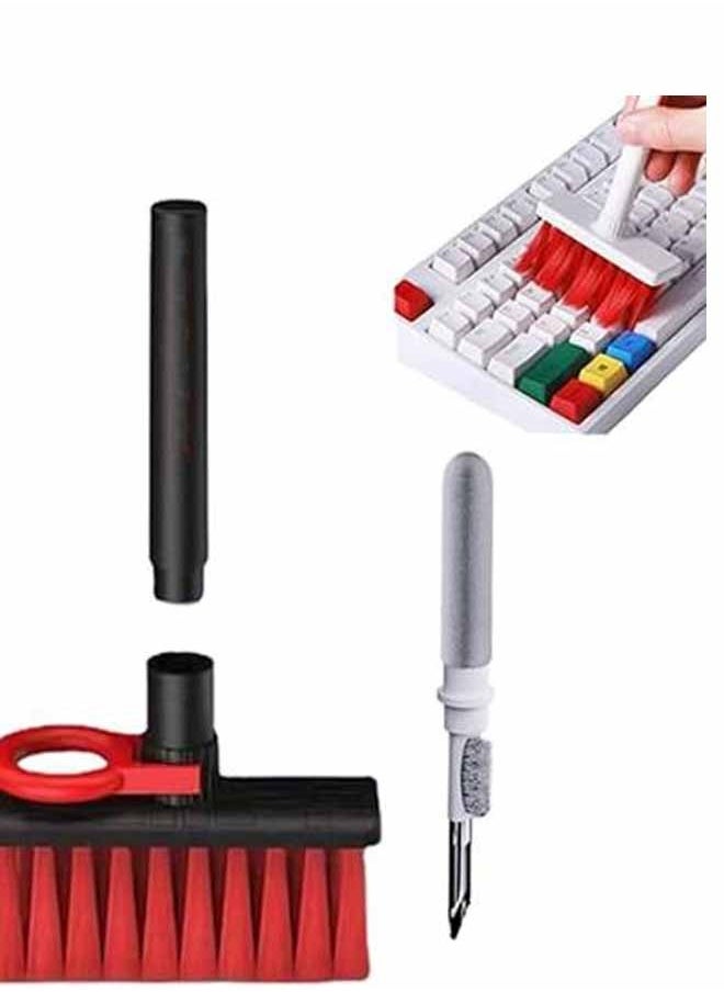 Generic - Multi function laptop cleaning kit/laptop cleaner Brush/keyboard cleaner/keyboard cleaning kit/gadget cleaning kit Gap Duster Key-Cap Puller for Laptop, Keyboard and Earphones (Black) - Image 1