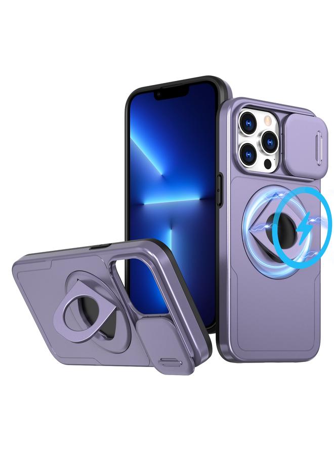 S-TOP Case For iPhone 13 Pro Max Camshield MagSafe Ring Holder Armor Phone Case - Image 1