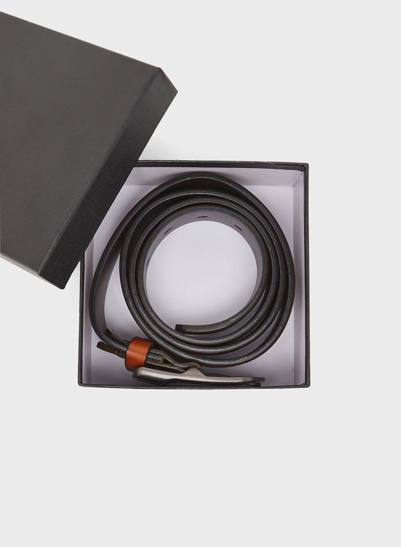 Robert Wood Genuine Leather Resizable Casual Belt - Image 3