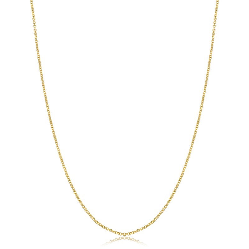Kooljewelry 14k Yellow Gold Filled Cable Pendant Chain Necklace (1.3 mm, 20 inch) - Image 1