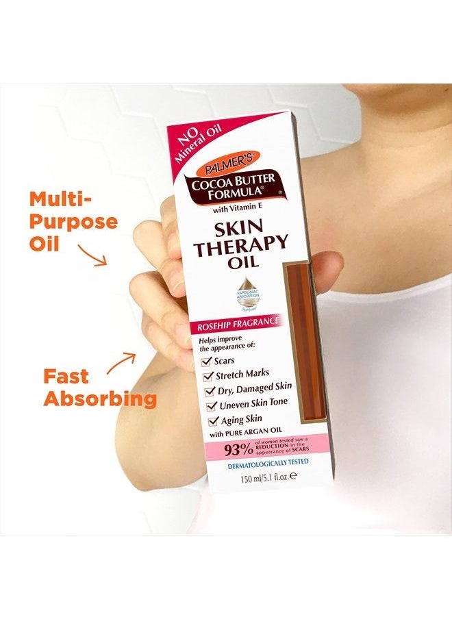 PALMER'S Cocoa Butter Formula Skin Therapy Moisturizing Body Oil with Vitamin E, Rosehip Fragrance, 5.1 Ounces  - Image 5