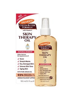 PALMER'S Cocoa Butter Formula Skin Therapy Moisturizing Body Oil with Vitamin E, Rosehip Fragrance, 5.1 Ounces  - Image 1