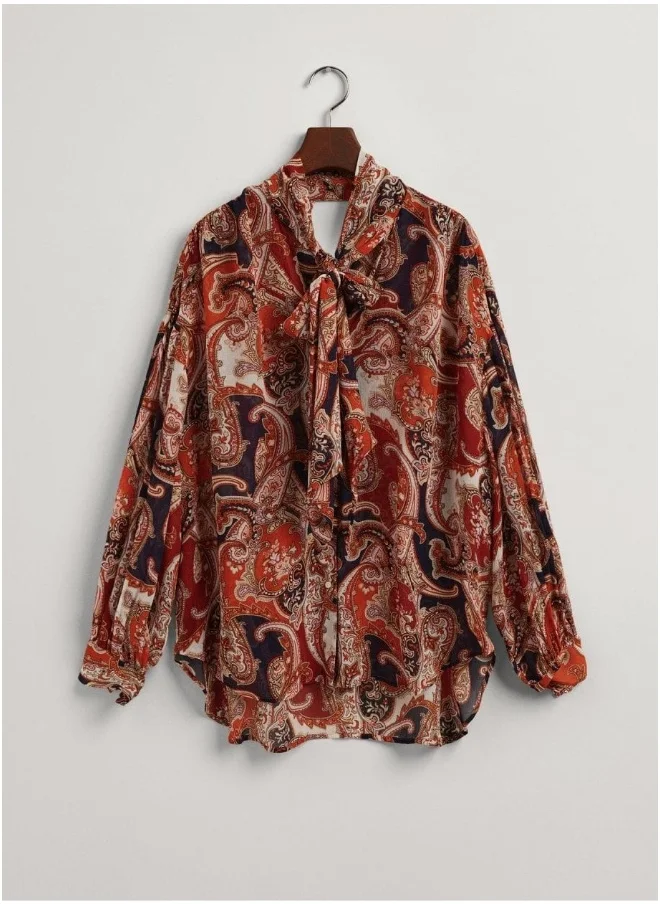 GANT Gant Paisley Bow Blouse
