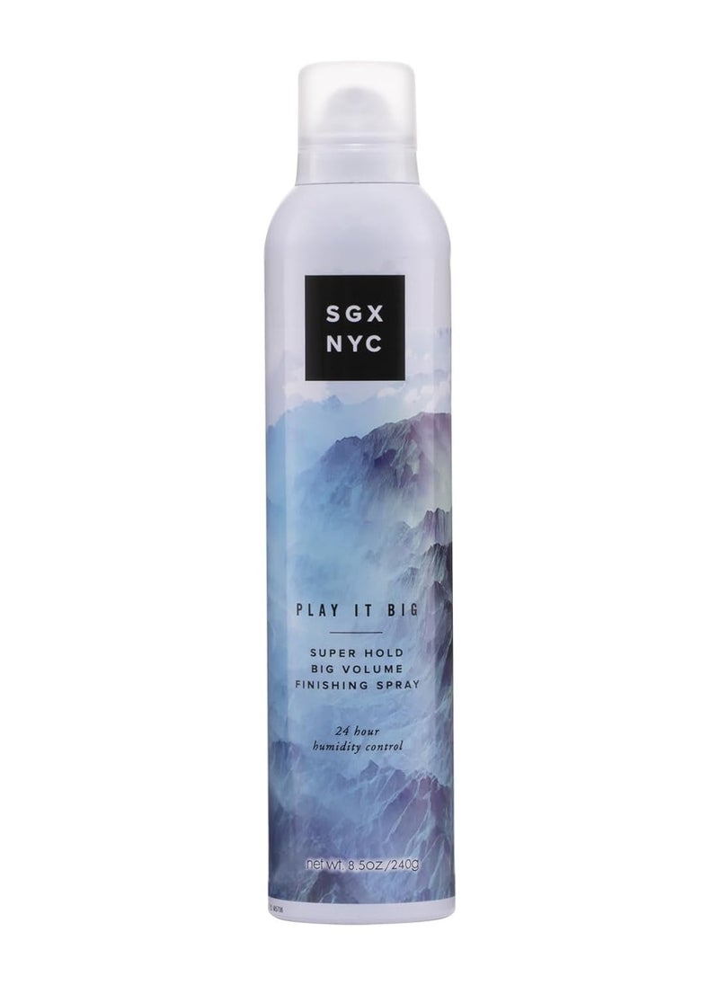 SGX NYC SGX NYC Play it Big Volumizing Finishing Hair Spray - Long Lasting Hair Spray with Anti Frizz Finish - Paraben Free with Coconut Oil - 8.5 oz  - Image 1