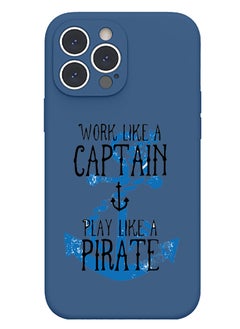 Protective Slim Fit Case Liquid Silicone Cover with Full Body Protection Anti-Scratch Shockproof Case For iPhone 12 Pro Max Blue  - Work like a Captain copy