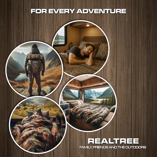 VISI-ONE Realtree Excape Camo Comforter Set Queen Size 3 Piece - Soft Lightweight Microfiber Bedding Machine Washable - Rustic Hunting Lodge Cabin RV Decor - Farmhouse Style for Nature Enthusiasts - Image 5