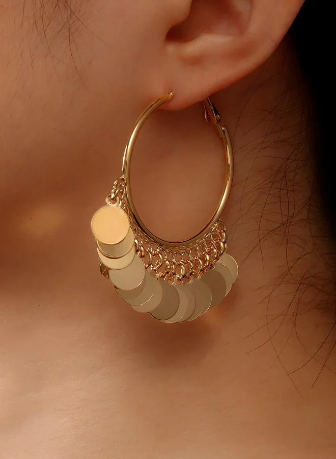 تايك تو Sequin Hoop Earrings
