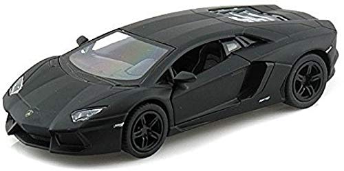 Lamborghini Matt Black Aventador LP 7004 138 5 Pull Back Diecast Car - Image 1