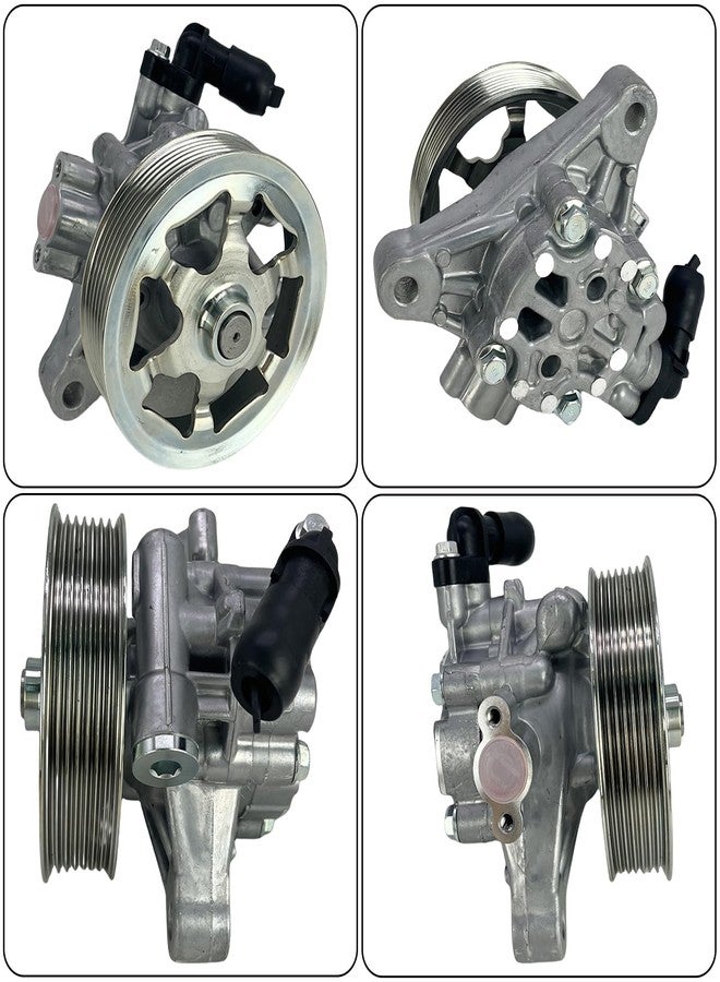 WHEELZEN Power Steering Pump with Reservoir Tank & Suction & Return Hose Fit for 2008-2012 Honda Accord L4 2.4L Replace 56100R40A03 56100R40P05 53701TA0A01 - Image 3