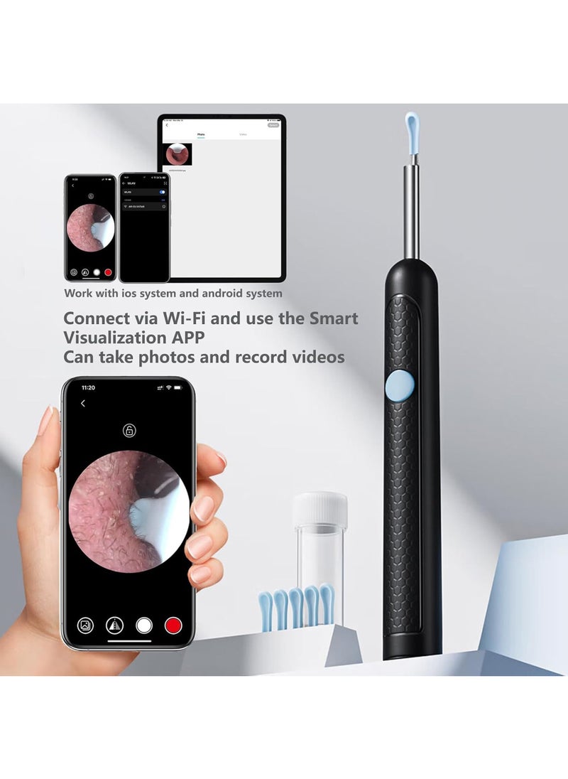 Xiaomi 20-in-1 Ear Wax Removal - Wireless WiFi Rechargeable Ear Cleaner, With UV Disinfection Machine, 1080P HD Camera Lens & 8 Pcs Ear Set, Ear Cleaning Kit with 8 Replacement Tips, For iOS & Android  - Image 3