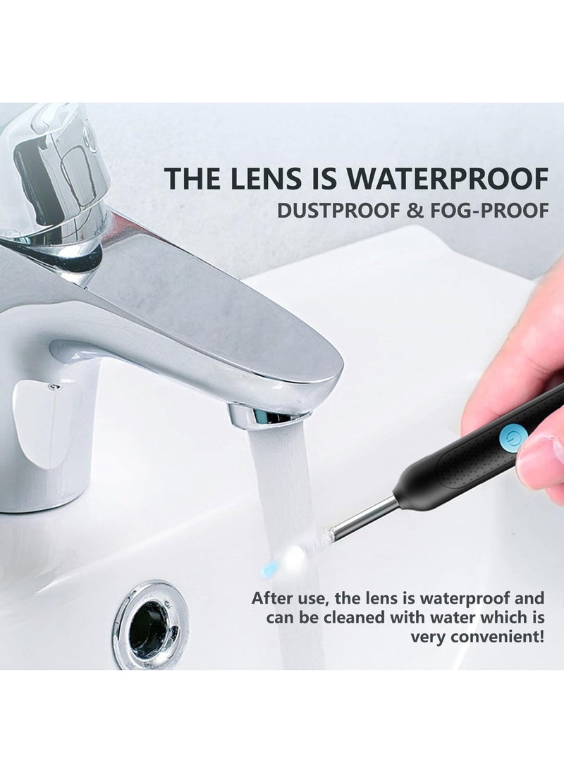 20-in-1 Ear Wax Removal - Wireless WiFi Rechargeable Ear Cleaner, With UV Disinfection Machine, 1080P HD Camera Lens & 8 Pcs Ear Set, Ear Cleaning Kit with 8 Replacement Tips, For iOS & Android