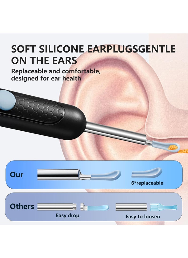 20-in-1 Ear Wax Removal - Wireless WiFi Rechargeable Ear Cleaner, With UV Disinfection Machine, 1080P HD Camera Lens & 8 Pcs Ear Set, Ear Cleaning Kit with 8 Replacement Tips, For iOS & Android
