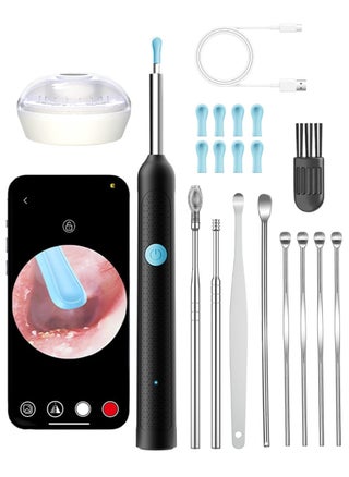 20-in-1 Ear Wax Removal - Wireless WiFi Rechargeable Ear Cleaner, With UV Disinfection Machine, 1080P HD Camera Lens & 8 Pcs Ear Set, Ear Cleaning Kit with 8 Replacement Tips, For iOS & Android - pzsku/Z4F742E6A6ACD66DAB996Z/45/1744357927/89edc7e0-86ea-4211-b9c1-30224348fdcb