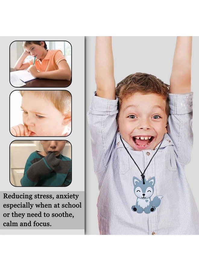 LeeYean Chew Necklaces for Sensory Kids, Sensory Toys for Kids with Autism, ADHD, SPD, 6 Pack Chewy Necklace for Anxiety Fidgeting Relief - Image 3