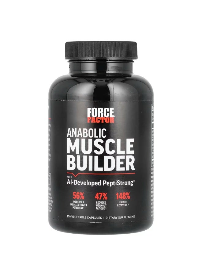 Force Factor Anabolic Muscle Builder With AI-Developed PeptiStrong, 150 Vegetable Capsules - Image 3