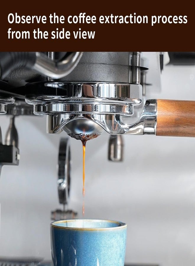 watchget 58mm Bottomless Naked Portafilter - Flat Base, Compatible with E61 and La Marzocco Espresso Machine Models, Stainless Steel and Walnut Handle, Professional Barista Tool for Espresso Machines - Image 3