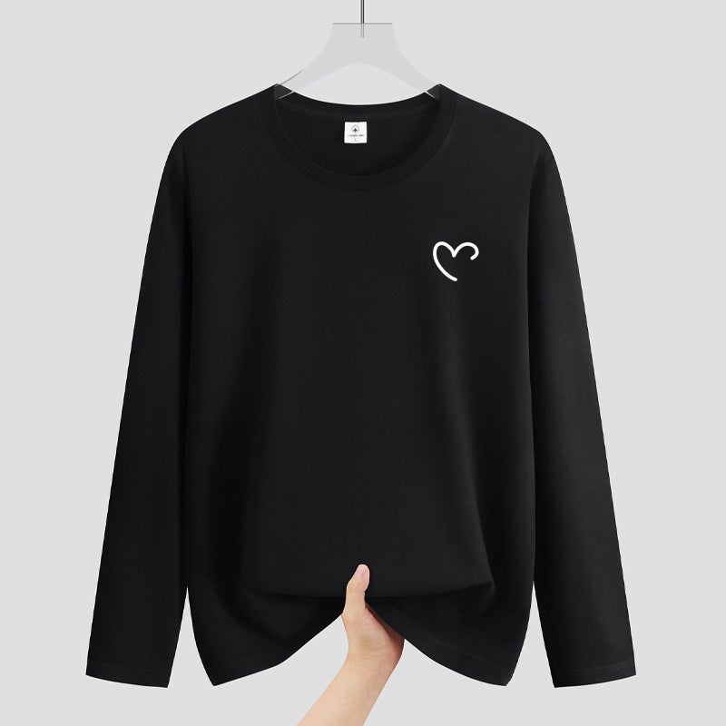Autumn New Long-Sleeved T-Shirt Men'S Round Neck Fat Plus Size Men'S Youth Student Korean Style All-Match Shirt Fashion - Image 4
