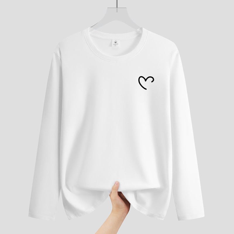 Autumn New Long-Sleeved T-Shirt Men'S Round Neck Fat Plus Size Men'S Youth Student Korean Style All-Match Shirt Fashion - Image 2
