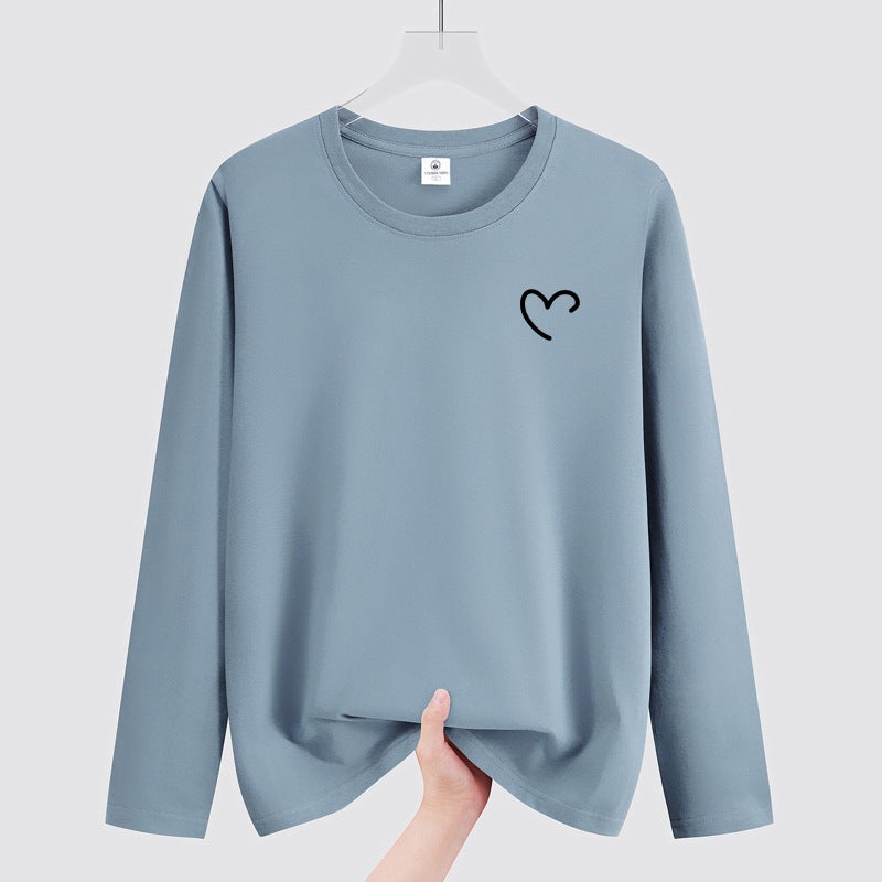 Autumn New Long-Sleeved T-Shirt Men'S Round Neck Fat Plus Size Men'S Youth Student Korean Style All-Match Shirt Fashion - Image 5