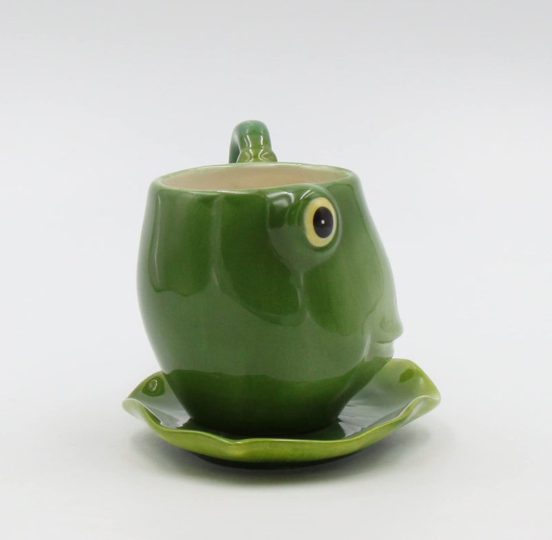 Appletree 3-7/8-Inch Ceramic Frog Cup and Saucer - Image 3