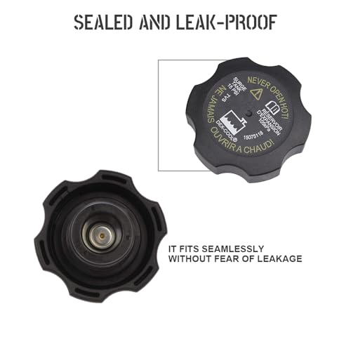 Lecctso Radiator Surge Tank Cap, Coolant Reservoir Cap Replacement RC98, 15075118 Compatible with Chevy GMC Duramax, 1999-2006 Silverado Sierra, 1999-2012 Malibu, 2000-2006 Tahoe Yukon, 1999-2005 Grand Am - Image 4
