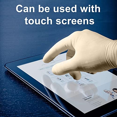 FifthPulse Medical Examination Latex Gloves X Small - 50 Count - Powder Free - Extra Thick 4.5 Mil - Natural Color - Non Sterile Disposable Gloves - Image 5