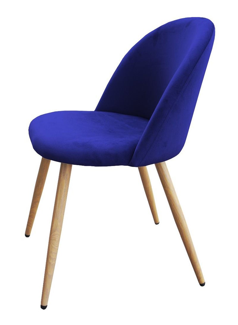 Mahmayi Mahmayi HYDC019 Velvet Blue Dining Chair for Living Room  - Image 3