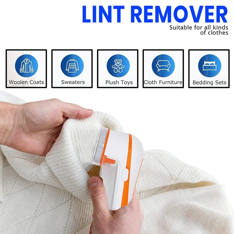 ROSARIO rosario Lint Remover Fabric Brush for Woolen Sweaters Clothes Shirts Jackets Burr Remover Pill Remover from Carpets Curtains - Image 4