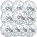 Civaner 10 Pcs Inflatable Glitter Beach Balls 16 Inch Large Sparkly Confetti Pool Ball Clear Blow up Balloon Toy for Wedding Baby Shower Birthday 2026 Graduation Party DecorationSilverGlitter - Image 4