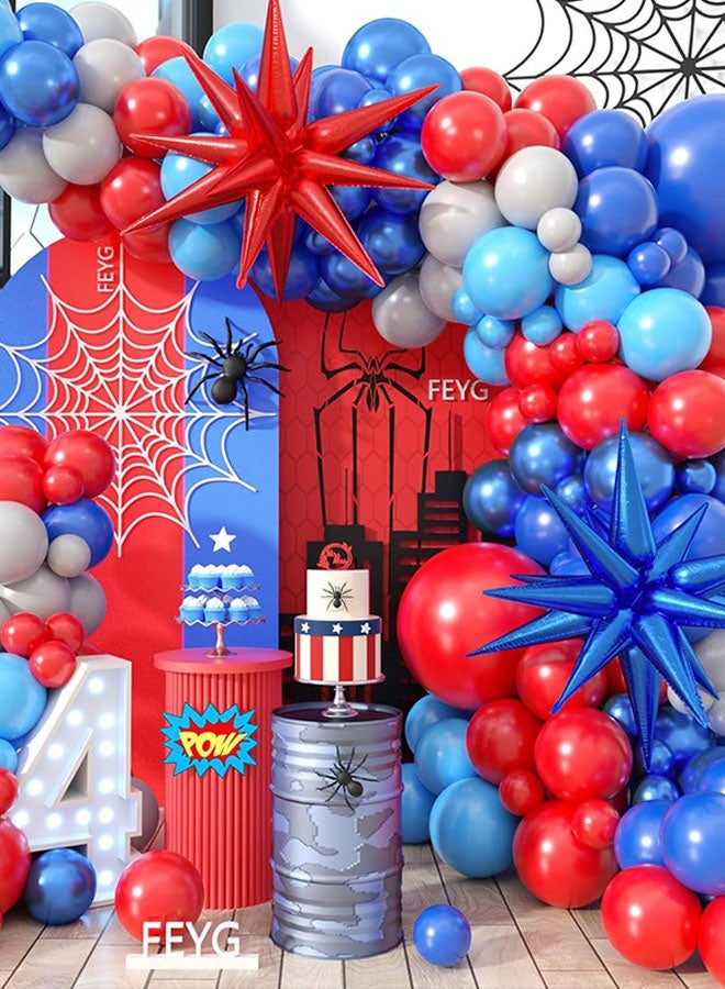 80 قطعة الاحتفال الحدث حفلة عيد ميلاد ديكور البالونات مجموعة ترتيب الخلفية أنيمي موضوع رجل ولد - Image 1