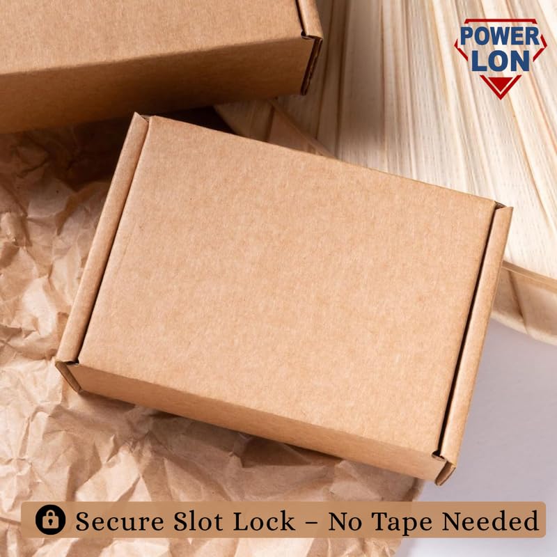 POWERLON 3 Ply BROWN Flap Corrugated Packaging Box, Size- 4.5X3X1 Inch, Paper Cardboard for Secure Shipping |Durable & Eco-Friendly Packaging Inches Pack of 25 - Image 5