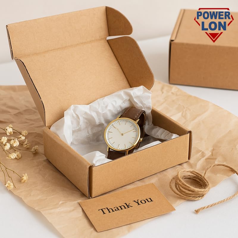 POWERLON 3 Ply BROWN Flap Corrugated Packaging Box, Size- 4.5X3X1 Inch, Paper Cardboard for Secure Shipping |Durable & Eco-Friendly Packaging Inches Pack of 25 - Image 3