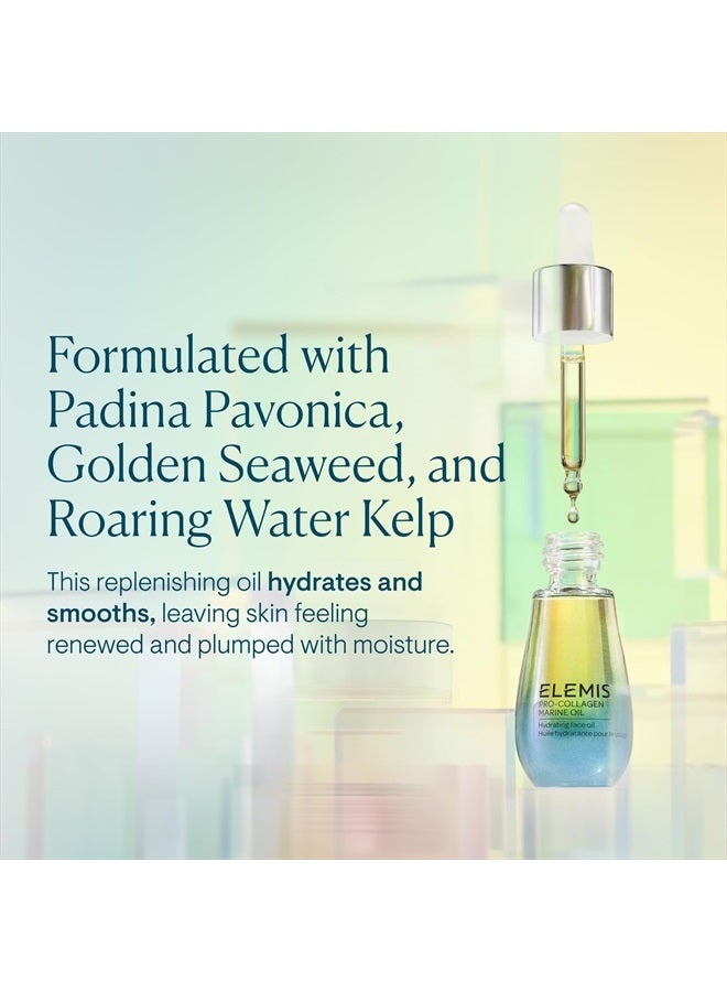 Elemis زيت البحر المضاد للتجاعيد برو كولاجين، 15 مل – زيت مرطب للوجه يومي خفيف الوزن للغاية، يرطب بعمق، يغذي ويرطب للحصول على مظهر شاب، علاج الخطوط الدقيقة والتجاعيد - Image 3