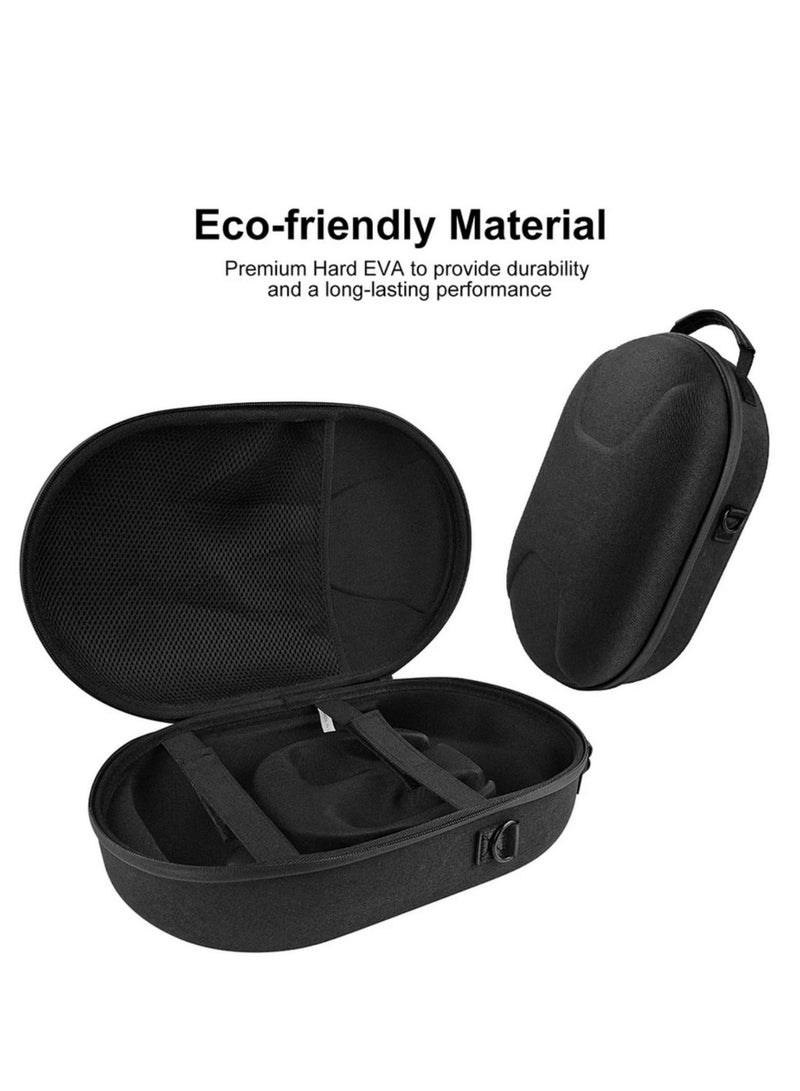EVA Carrying Bag Case Waterproof Hard Shell Case Adjustable Shoulder Strap Shockproof Anti-Scratch for Meta Quest 3 VR Headset - Image 2
