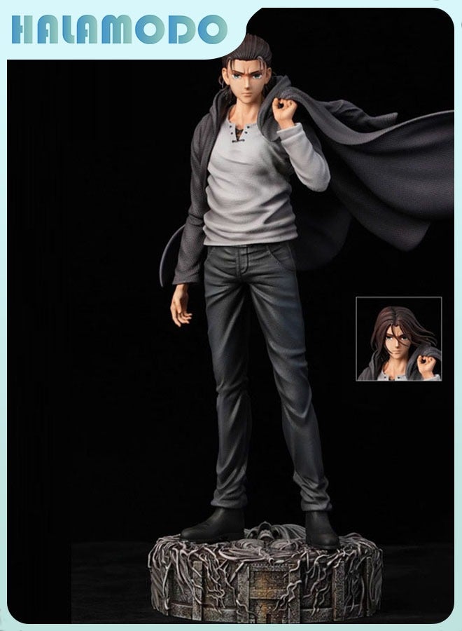 Halamodo الهجوم على تايتان ، شخصية إيرين ييجر مزدوجة الرأس ، تصميم ليفي و مدرعة الطاقة أنيمي نموذج، مكتب قطعة مركزية وهدية عيد ميلاد - Image 2